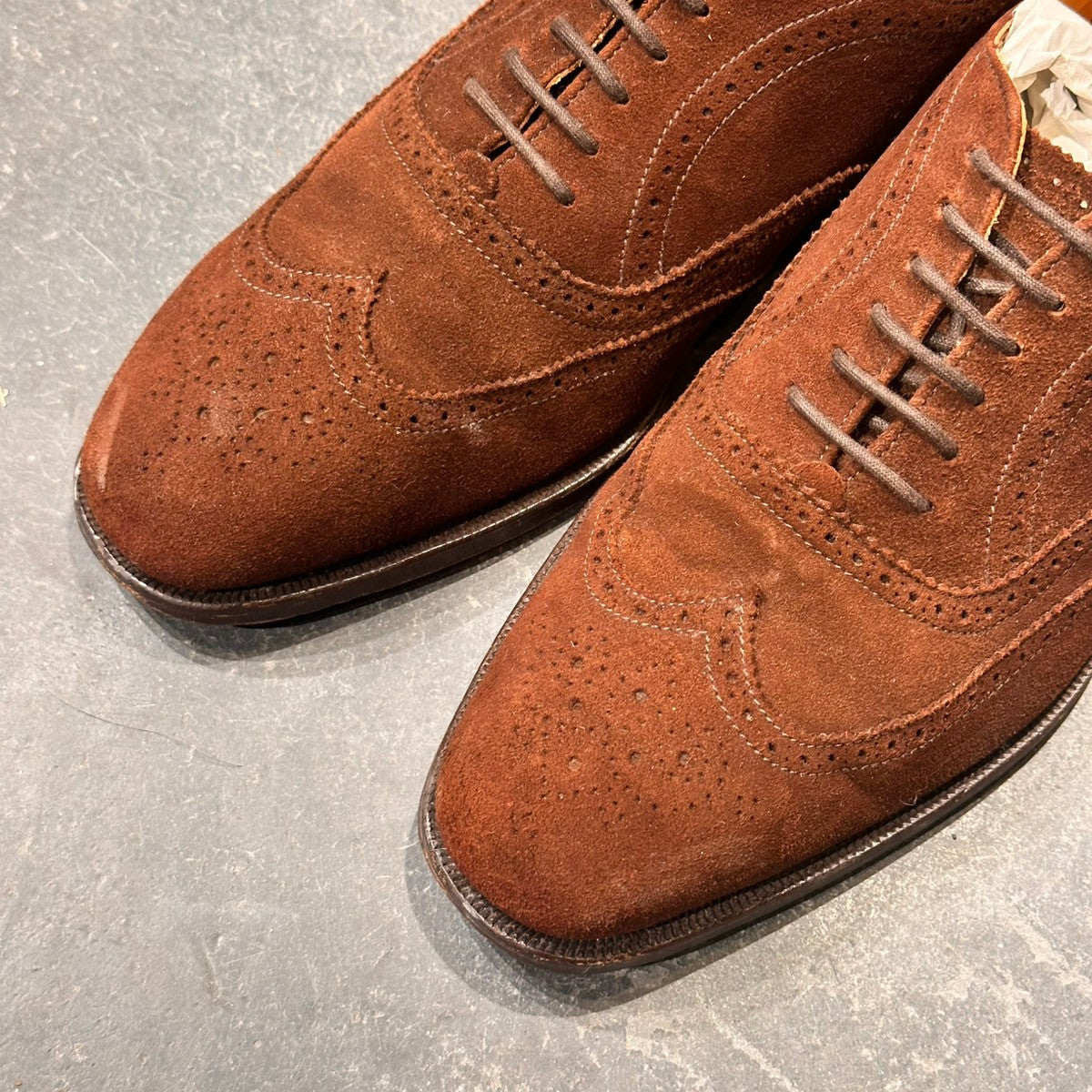 【オンライン限定】【GRENSON】グレンソン 6381 フルブローグ スエード サイズUK6.5F