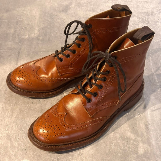 【Tricker’s】トリッカーズ L5411 カントリーブーツ カーフ マロン サイズUK6