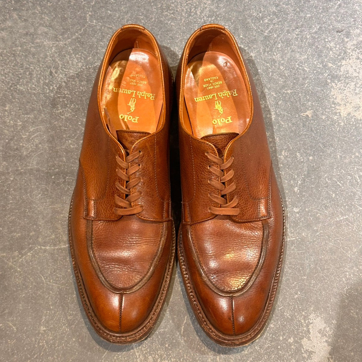 POLO RALPHLAUREN】ポロラルフローレン Uチップ グレインレザー