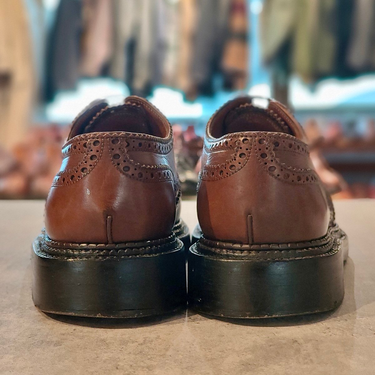 【J.M.WESTON】ジェイエムウエストン 590 トリプルソールダービー 旧旧ロゴ  ウイングチップ カーフ タンブラウン サイズUK5.5D 22ラスト 参考定価￥297,000-