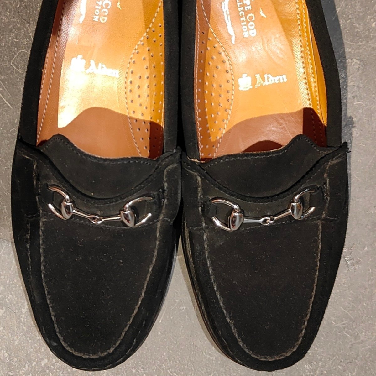 希少【ALDEN】オールデン 1315 ビットローファー cape cod collection スエード ブラック サイズUS6.5D