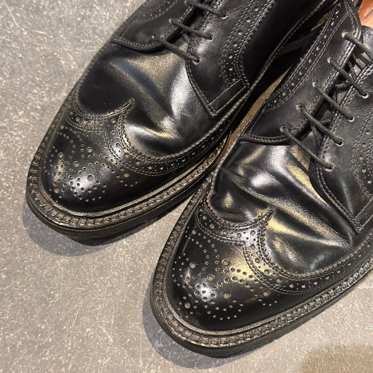 【Allen Edmonds】アレンエドモンズ 51370 フルブローグ カーフ ブラック サイズUK6.5E