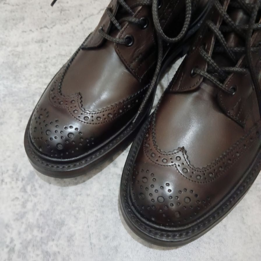 【Tricker's】トリッカーズ カントリーブーツ ストウ カーフ エスプレッソ メンズ サイズUK7