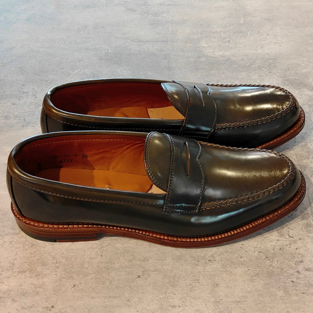希少 未使用【ALDEN】オールデン TRUNK別注  6717 ペニーローファー コードバン シガー サイズ US11D バンラスト