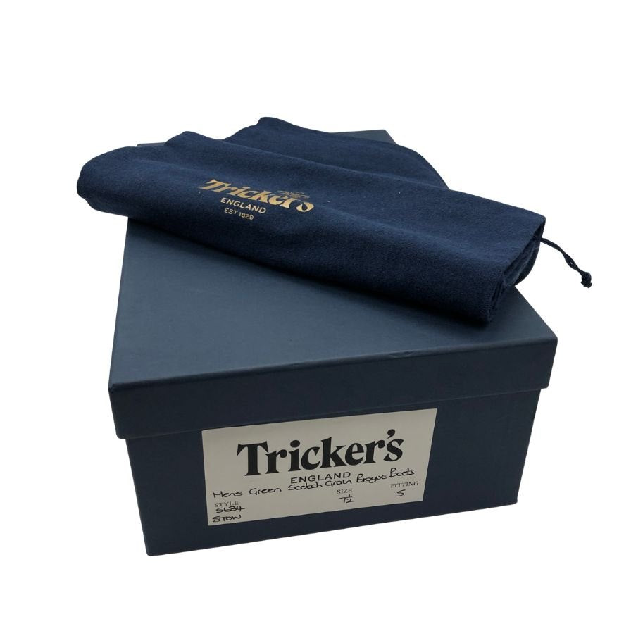 【オンライン限定】【Tricker’ｓ】トリッカーズ カントリーブーツ ストウ ウイングチップ 5634 メンズ グリーン サイズ 7ハーフ