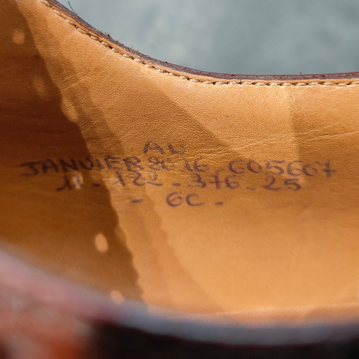 希少 極美品【J.M.WESTON】ジェイエムウエストン ISETAN別注 376 フルブローグ カーフ タンブラウン サイズ UK6C 11ラスト