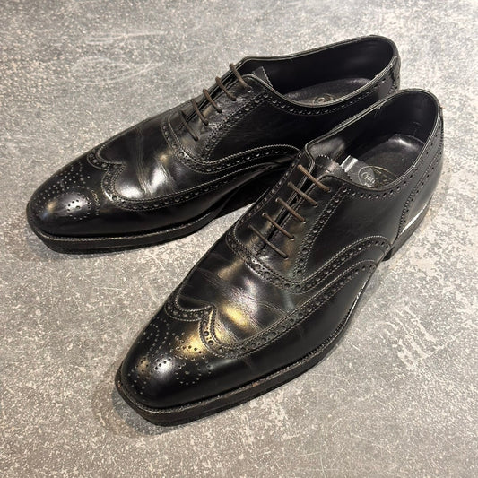 【CROCKETT&JONES】クロケット&ジョーンズ フルブローグ カーフ ブラック サイズUK7D