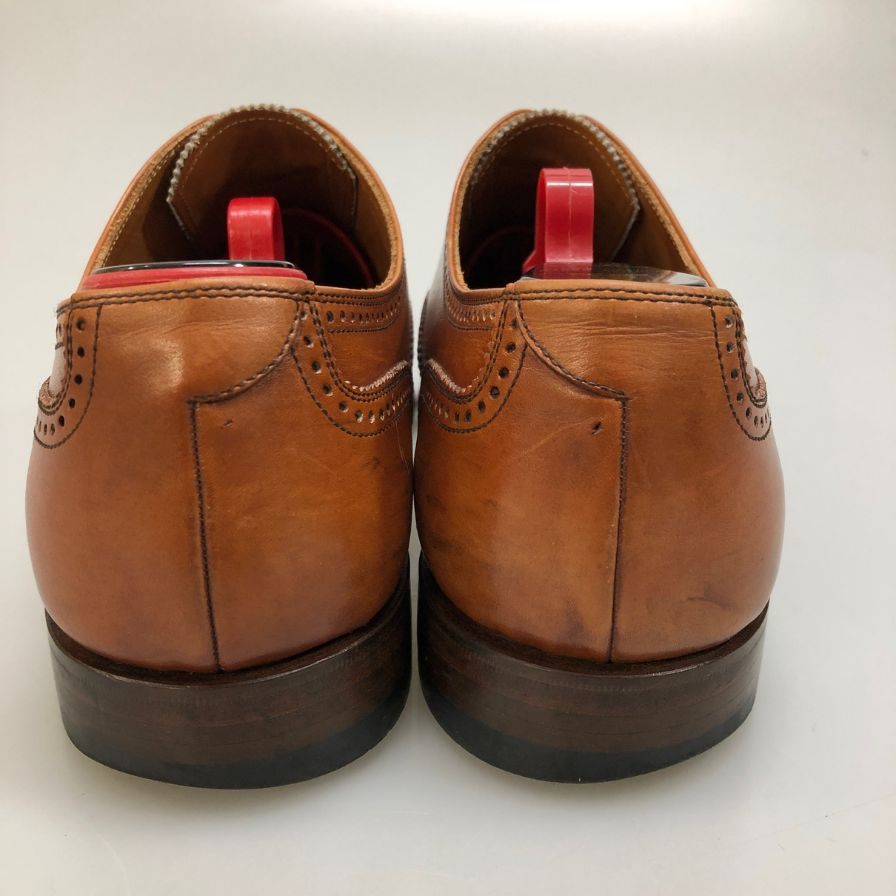 【SCOTCH GRAIN】スコッチグレイン HA9040 レザーシューズ 匠シリーズ セミブローグ ライトブラウン サイズ26 革靴