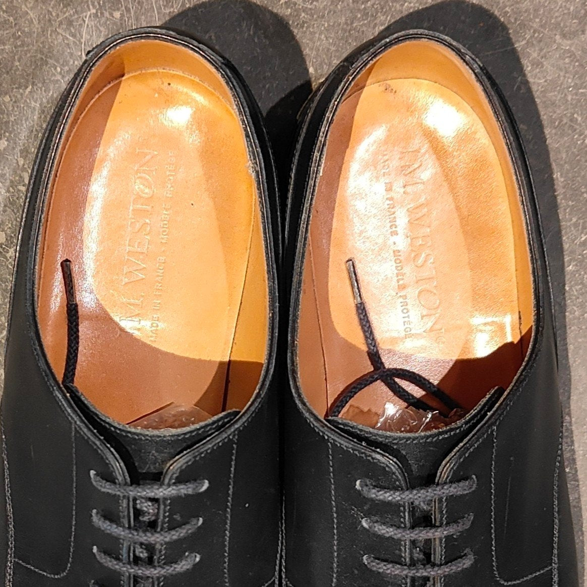 美品【J.M.WESTON】ジェイエムウエストン 641 ゴルフ Uチップ ボックスカーフ ブルー サイズ UK8E 31ラスト 参考定価￥187,000-