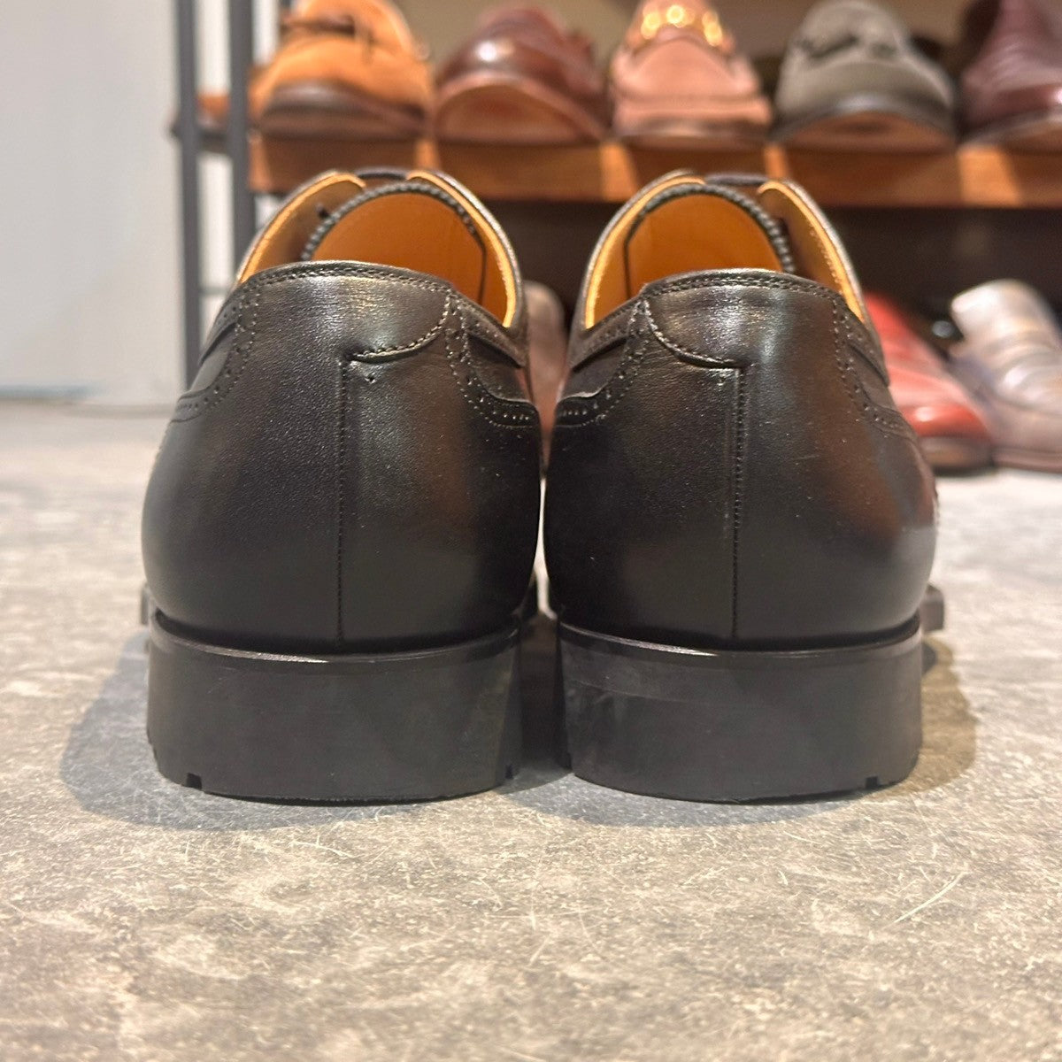 美品【SCOTCH GRAIN】スコッチグレイン 1765 ウイングチップ カーフ ブラック サイズ26EEE