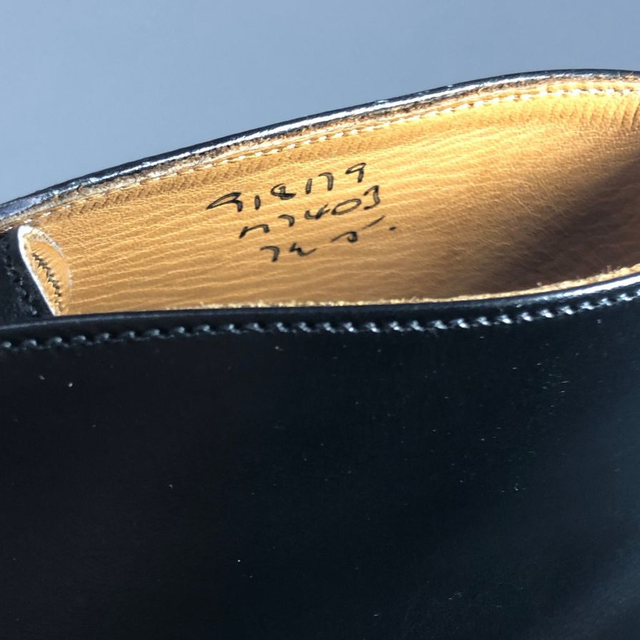【Tricker's】トリッカーズ M7403 シングルモンク メンズ サイズ 7 ハーフ ブラック