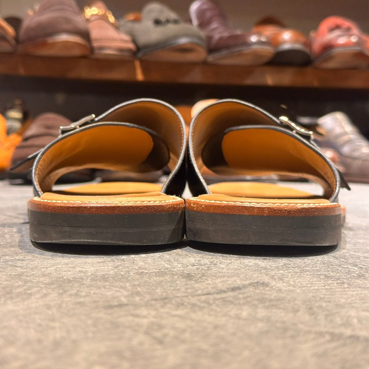 JOHN LOBB】ジョンロブ ビーコン レザーサンダル ダブルモンク