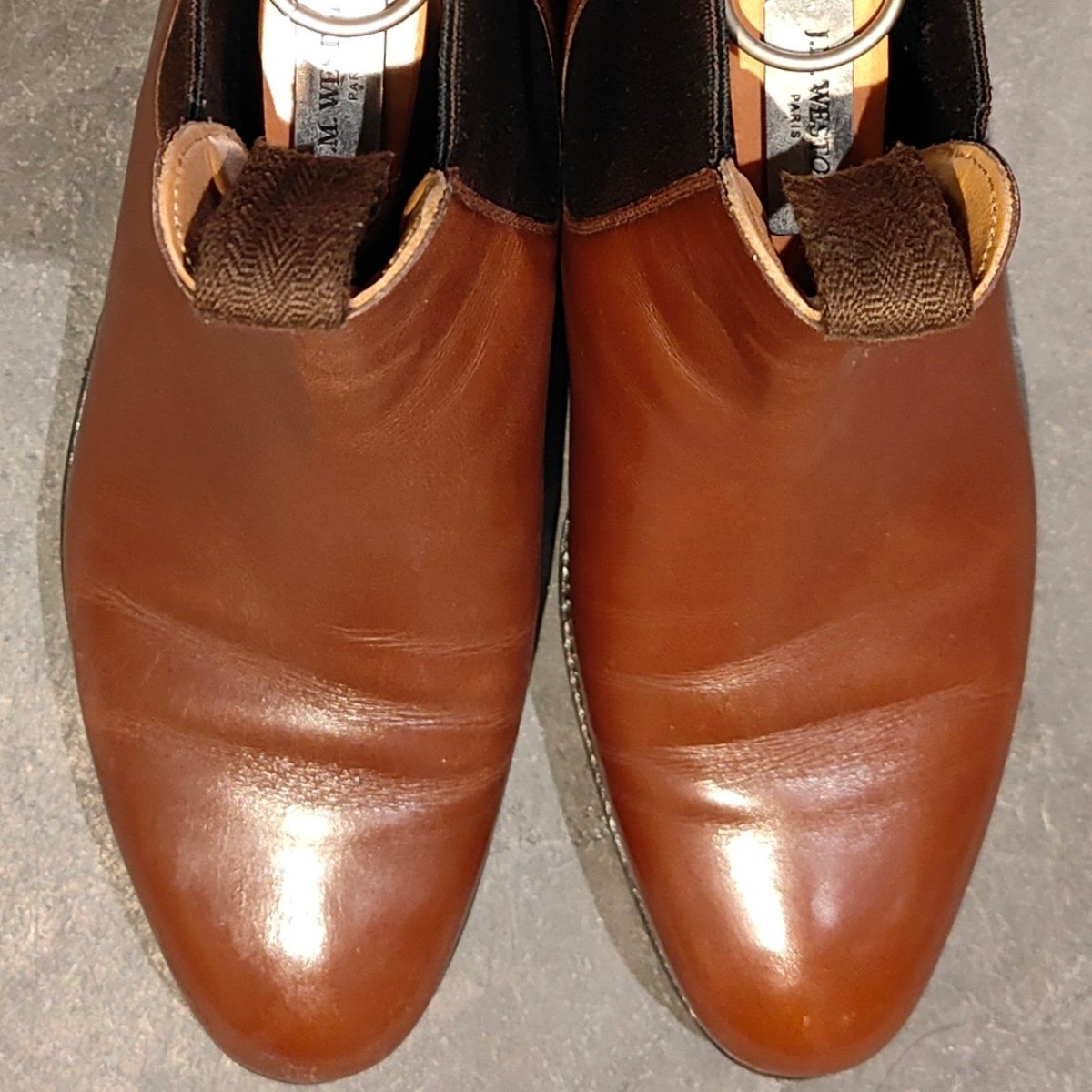 極美品【J.M.WESTON】ジェイエムウエストン 705 チェルシーブーツ タン