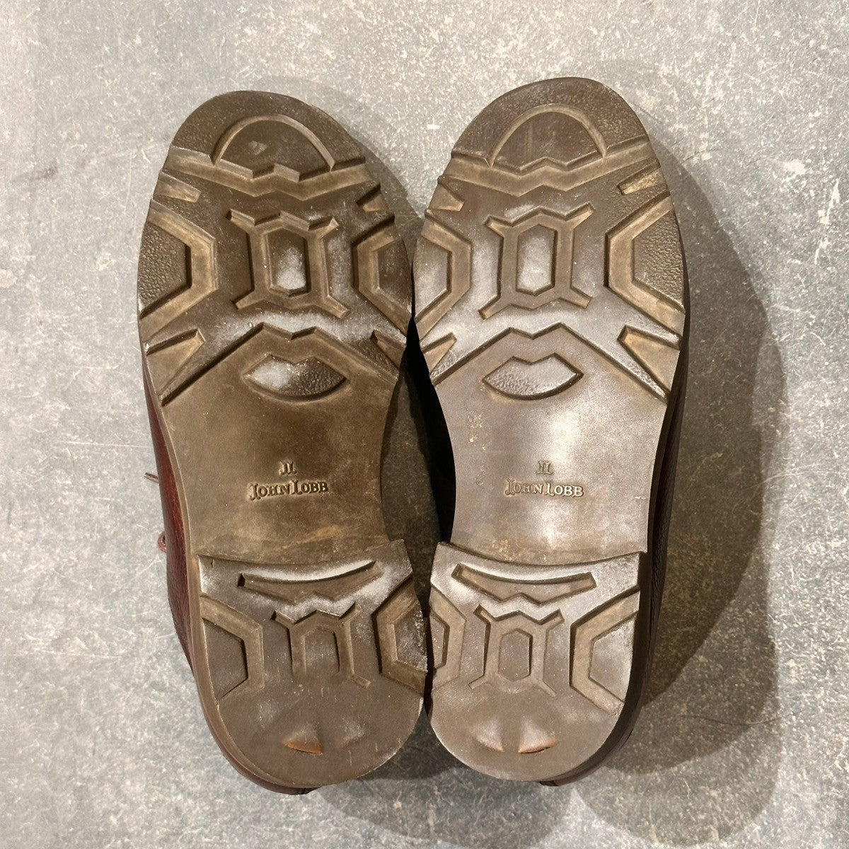 【JOHNLOBB】ジョンロブ ウゼス Uチップ グレインレザー ダークブラウン サイズUK6相当