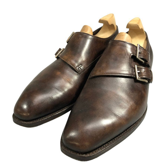 【JOHN LOBB】ジョンロブ チャペル ダブルモンク レザーシューズ ミュージアムカーフ ブラウン 6E