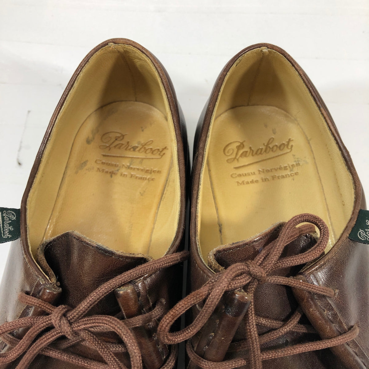 【PARABOOT】パラブーツ ミカエル カーフレザー チロリアンシューズ メンズ サイズ40 ブラウン