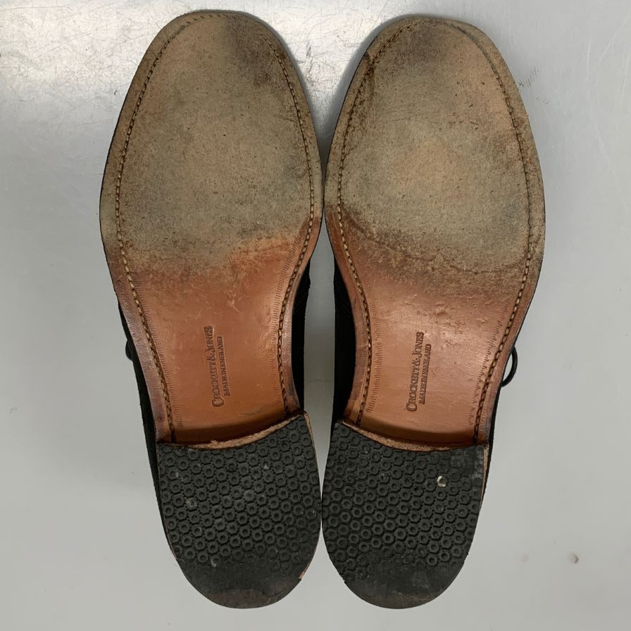 【CROCKETT&JONES】クロケット&ジョーンズ  ブーツ スエード ブラック（黒） サイズ UK7E ラスト