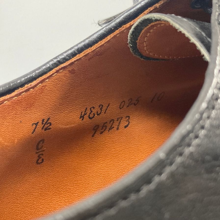 【ALDEN】オールデン レザーソウル 別注 レザーシューズ 95273 クロムエクセル レザー バリーラスト ブラック US7.5E