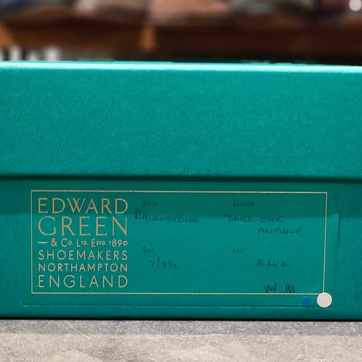 【EDWARD GREEN】エドワードグリーン ラヴェンストーン チャッカブーツ シングルモンク カーフ ダークオークアンティーク サイズUK7E 202ラスト