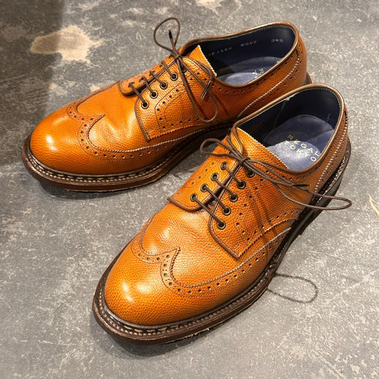 【REGAL】リーガル  フルブローグ RT55 グレインレザー オーダー品 ライトブラウン サイズ24.5cm