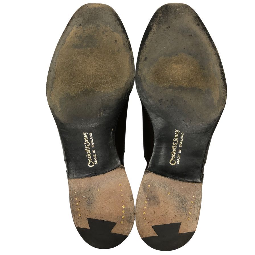 【CROCKETT&JONES】クロケットジョーンズ マギー 140周年記念モデル サイドエラスレィック グレインレザーカーフコンビ ブラウン サイズUK7.5E 140ラスト