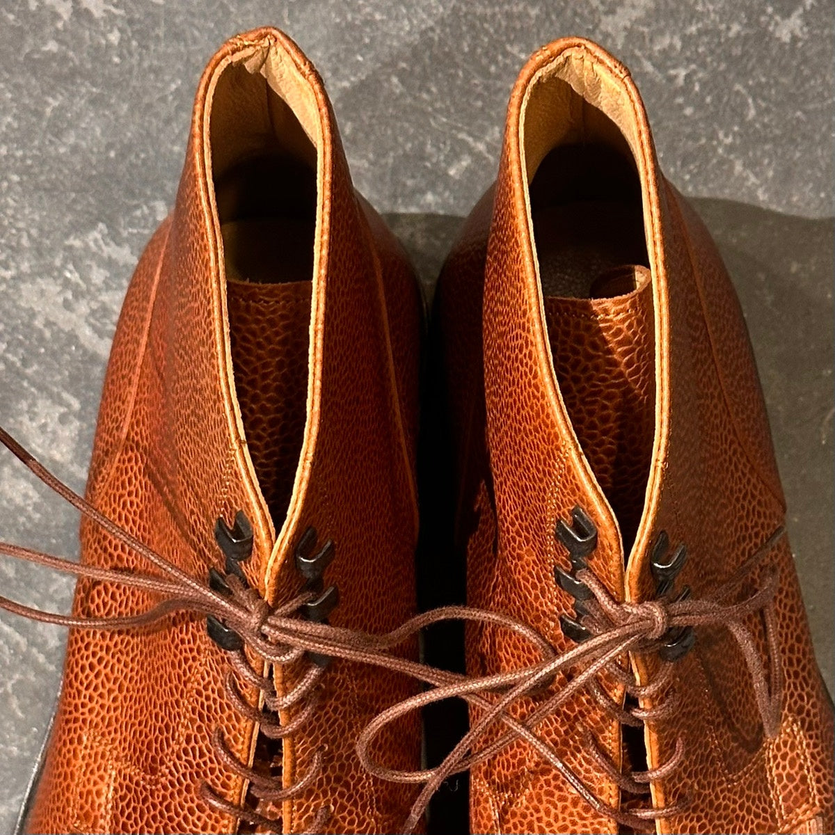 使用数回【PARABOOT】パラブーツ セリニャン Uチップ グレインレザー ブラウン サイズUK6