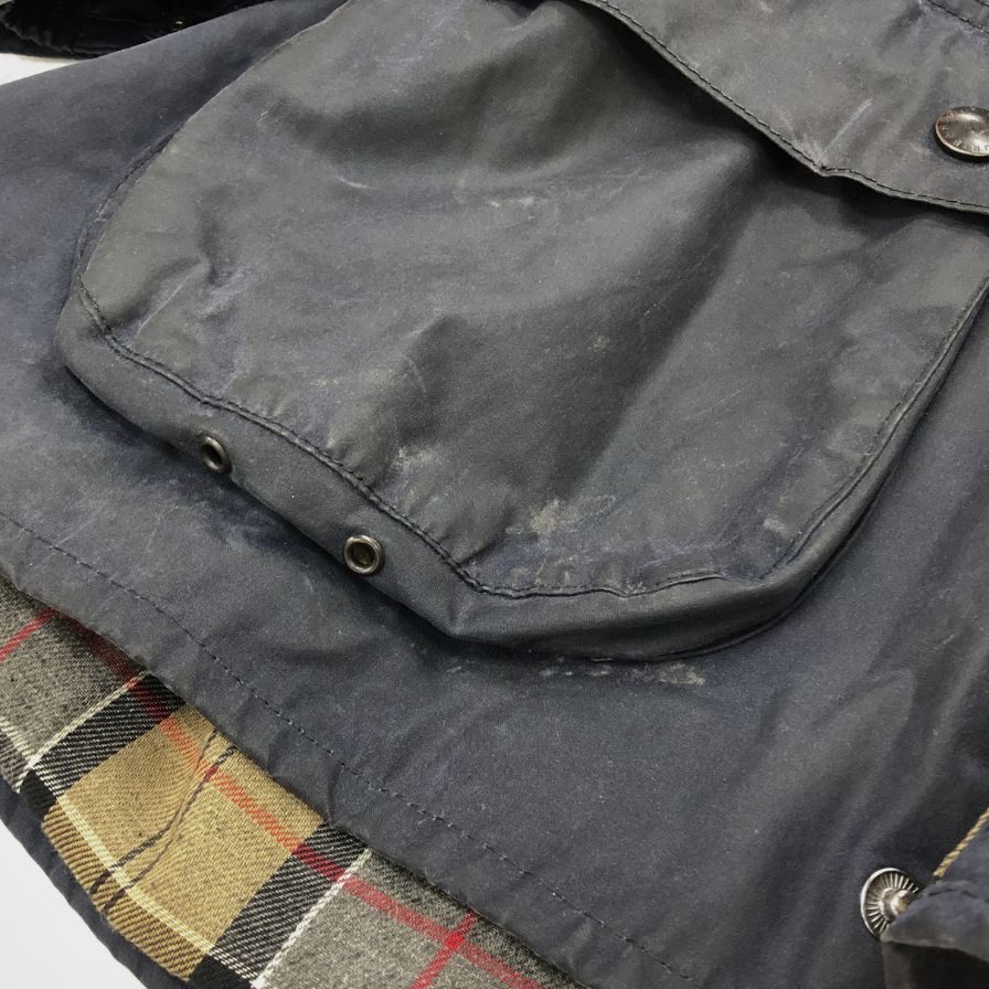 【BARBOUR】バブアー オイルドジャケット SL ビューフォート 3ワラント ネイビー メンズ サイズ36 BEAUFORT