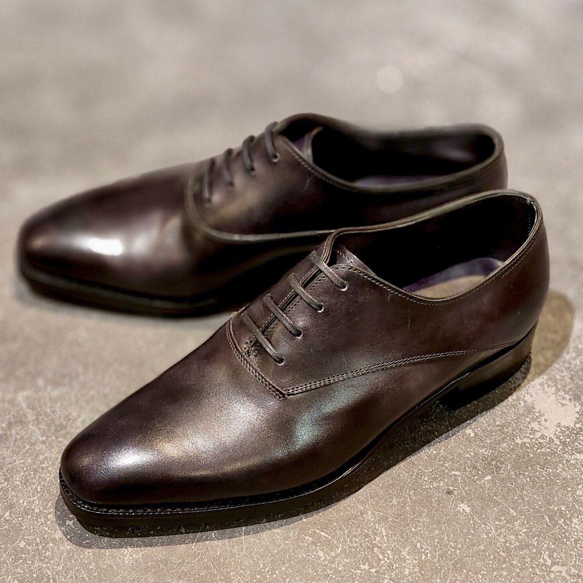 使用数回【JOHN LOBB】ジョンロブ プレスレージラウン ベケット ホールカット ミュージアムカーフ ブラック サイズUK5D 8000ラスト 参考定価￥365,200-