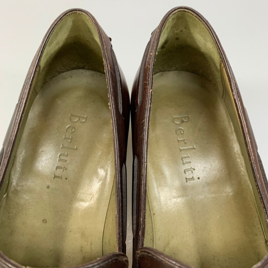 【BERLUTI】ベルルッティ ローファー レザーシューズ タッセル メンズ サイズ6.5 ブラウン