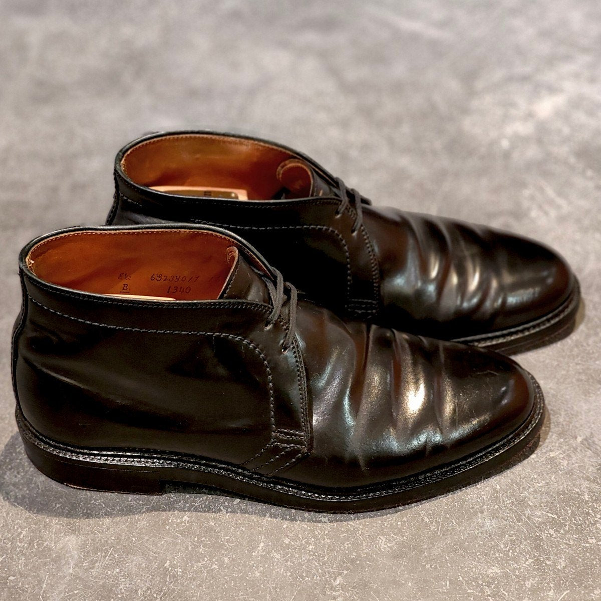 美品【ALDEN】オールデン チャッカブーツ 1340 コードバン ブラック サイズUS8.5D バリーラスト 参考定価￥225,500-