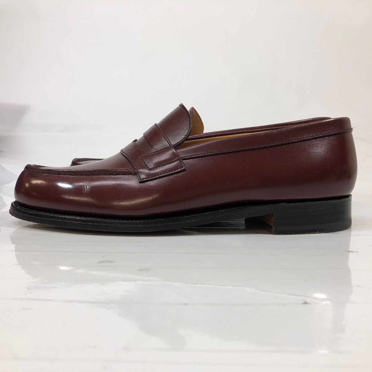 【J.M.WESTON】ジェイエムウエストン 180 レザー シグニチャーローファー ブラウン サイズ5D メンズ J.M.WESTON