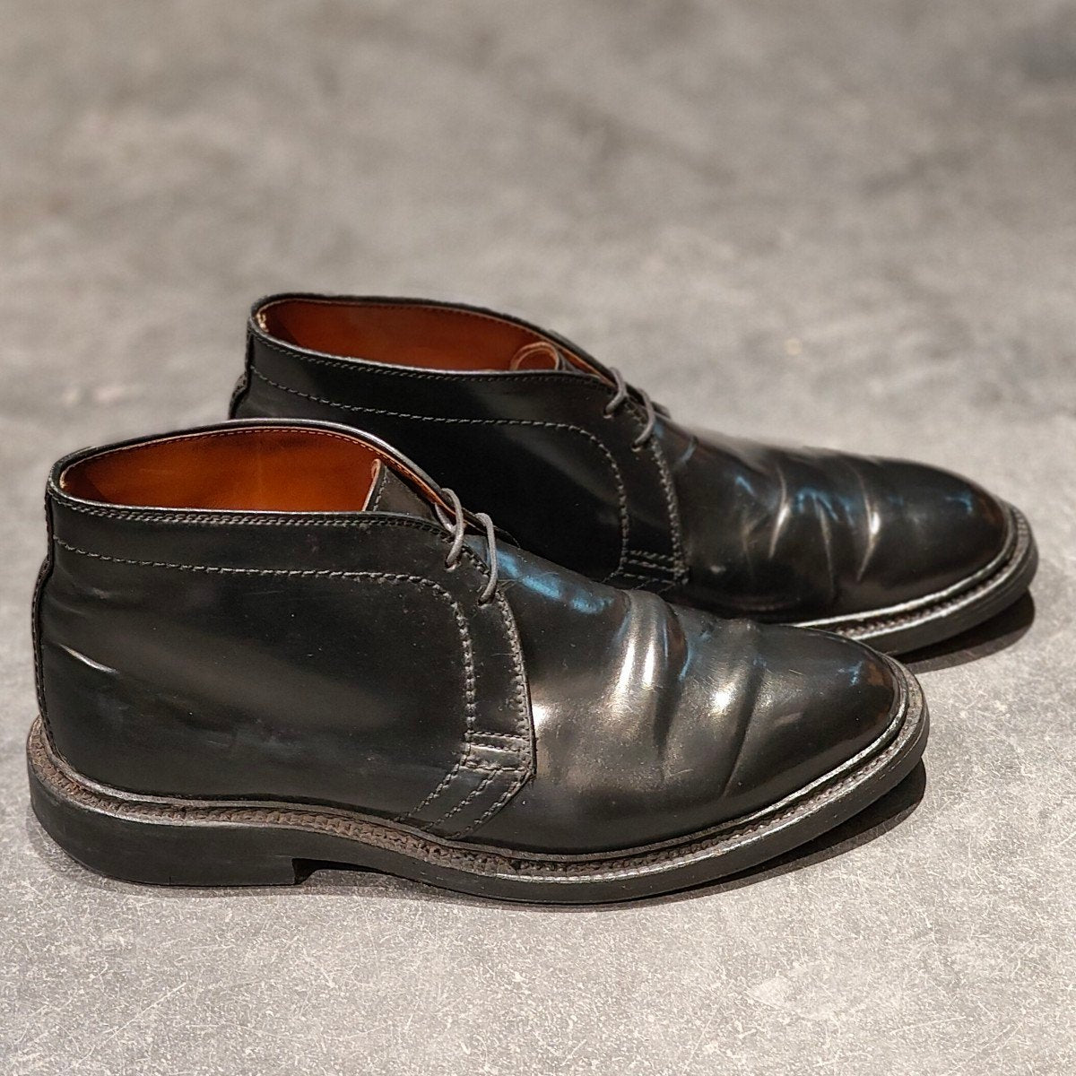 美品【ALDEN】オールデン 1340 チャッカブーツ コードバン ブラック サイズ US7.5D バリーラスト 参考定価￥225,000-