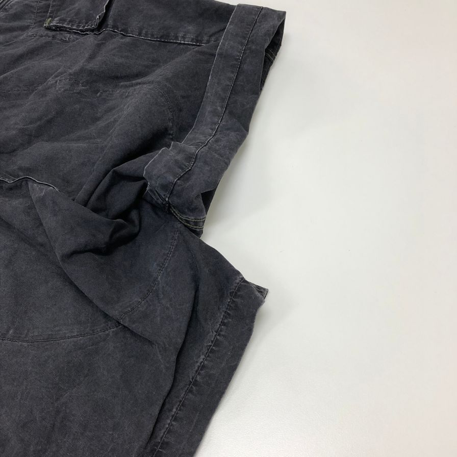 ダブルアールエル カーゴショーツ 13スターボタン ウォッシュド加工 ブラック メンズ サイズ34 RRL RALPH LAUREN【LA】 RRL】ダブルアールエル カーゴショーツ 13スターボタン ウォッシュド