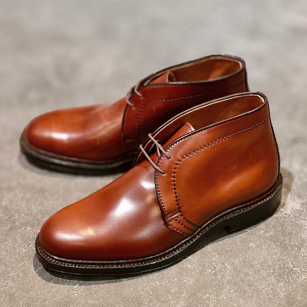 希少 新品未使用【ALDEN】オールデン オールデンショップサンフランシスコ別注 1358 チャッカブーツ コードバン マホガニー サイズ US6.5D バリーラスト