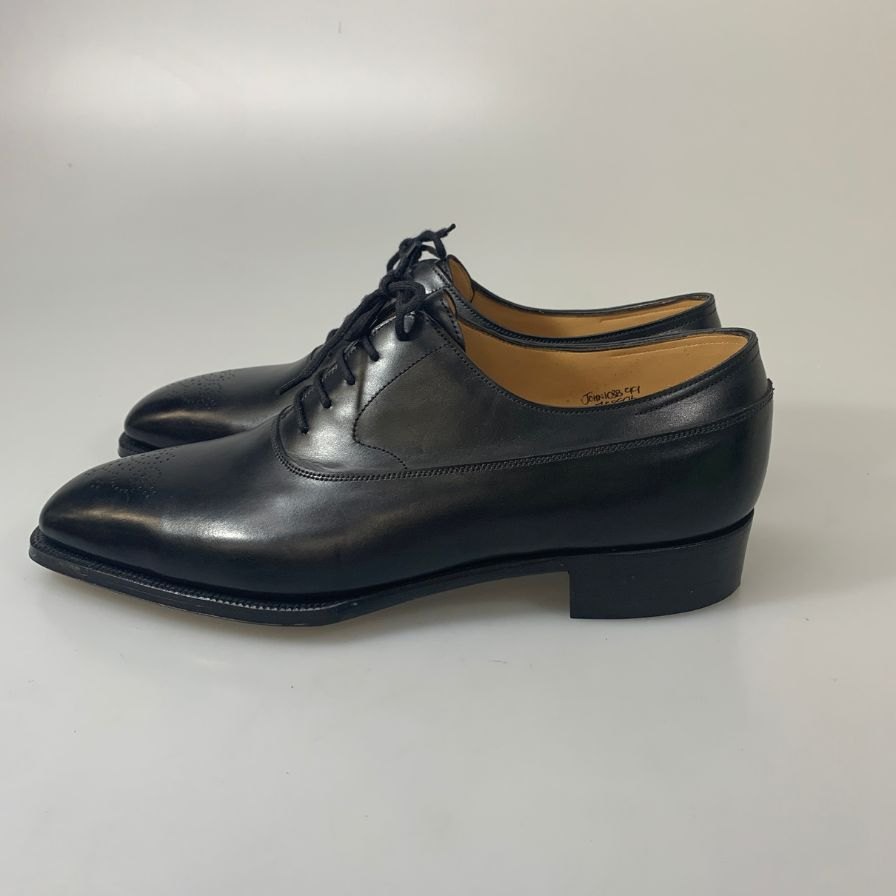 【JOHN LOBB】ジョンロブ レザーシューズ プレーントゥ イヤーモデル 1999 サイズ7E メンズ ブラック