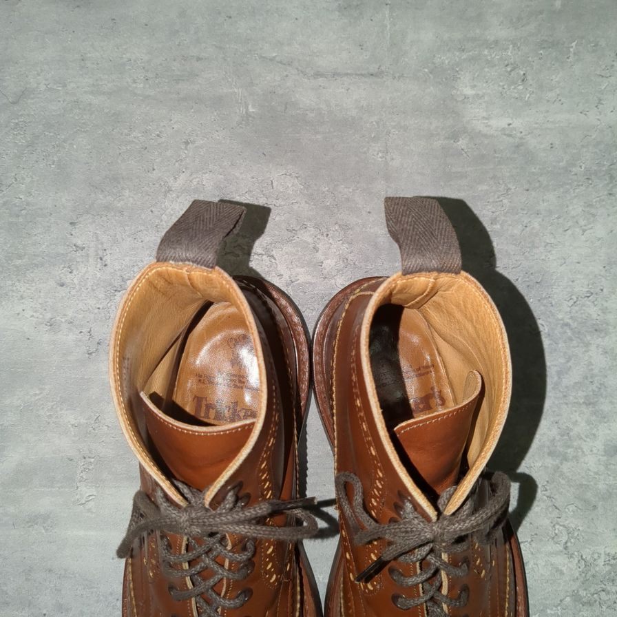 【Tricker's】トリッカーズ M2508 カントリーブーツ カーフ メンズ サイズUK7.5 ブラウン