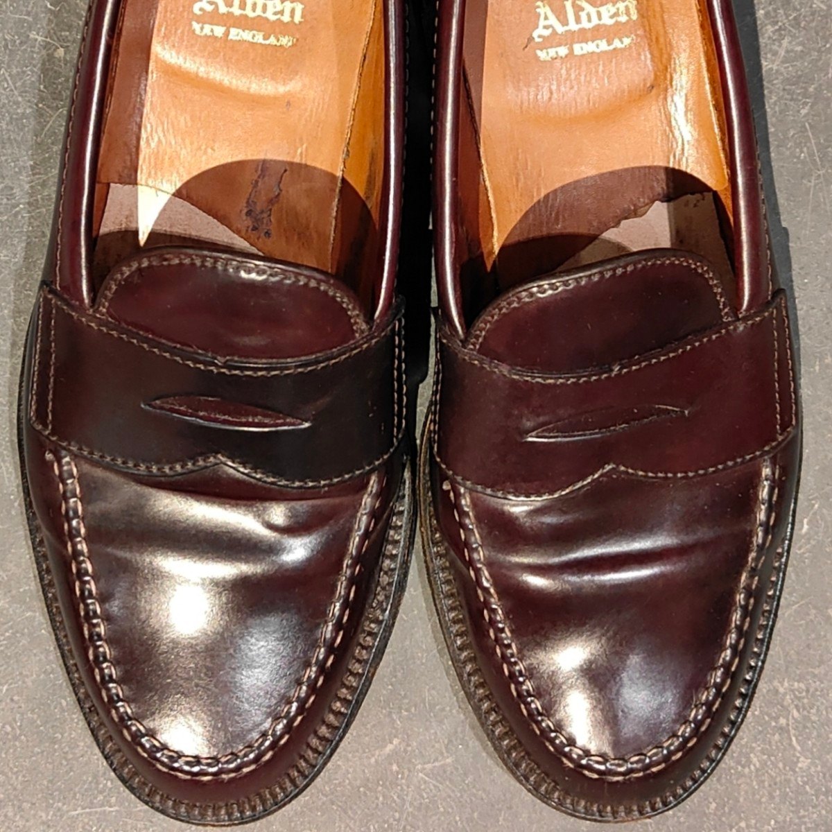 【ALDEN】オールデン 986 ペニーローファ コードバン ダークバーガンディ サイズUS6D バンラスト