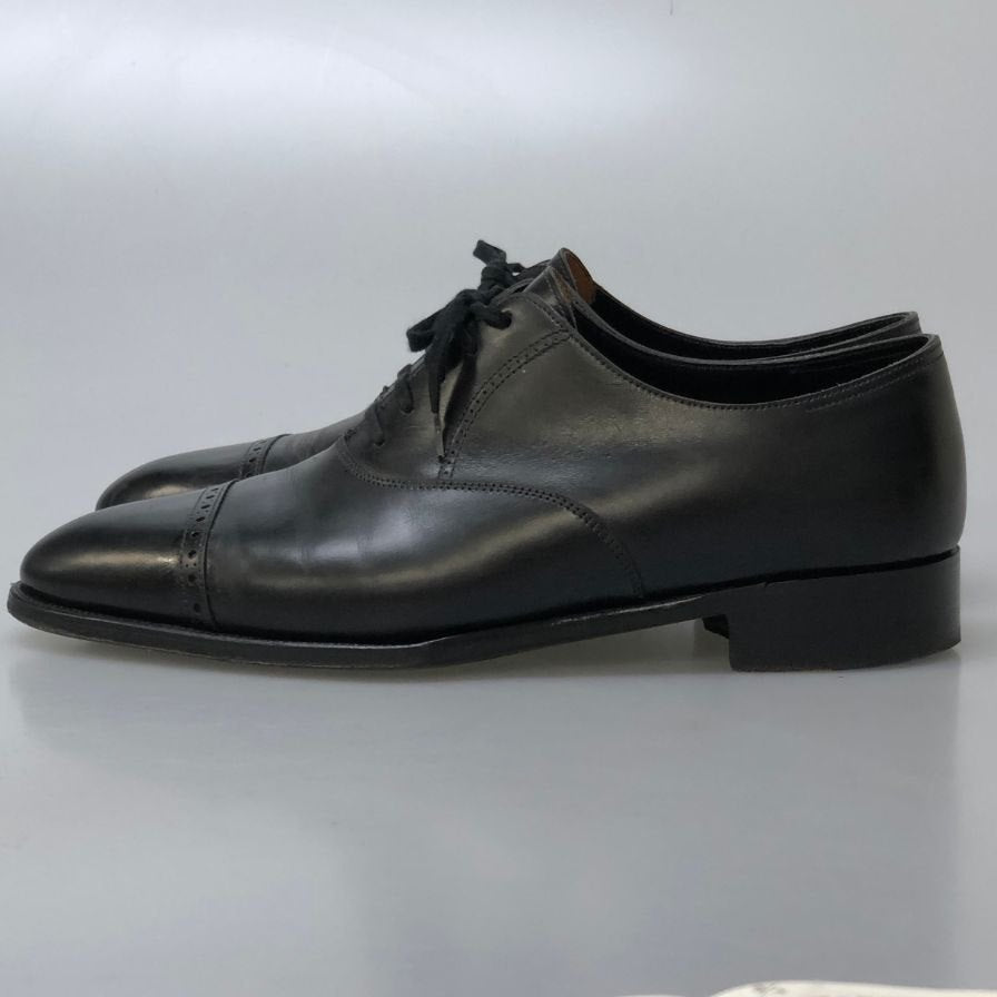 【JOHN LOBB】ジョンロブ レザーシューズ フィリップ2 パンチドキャップトゥ 7000ラスト カーフ メンズ サイズUK7E ブラック