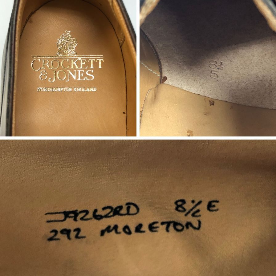 【CROCKETT&JONES】クロケット＆ジョーンズ 292 ビジネスシューズ  ブラウン サイズ UK8.5E ラスト