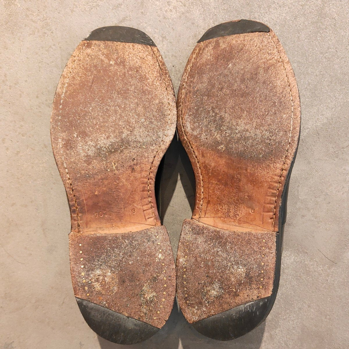 希少【Church's】チャーチ ランカスター ストレートチップ  4都市 ポリッシュドバインダーカーフ ブラック サイズ UK70G 73ラスト