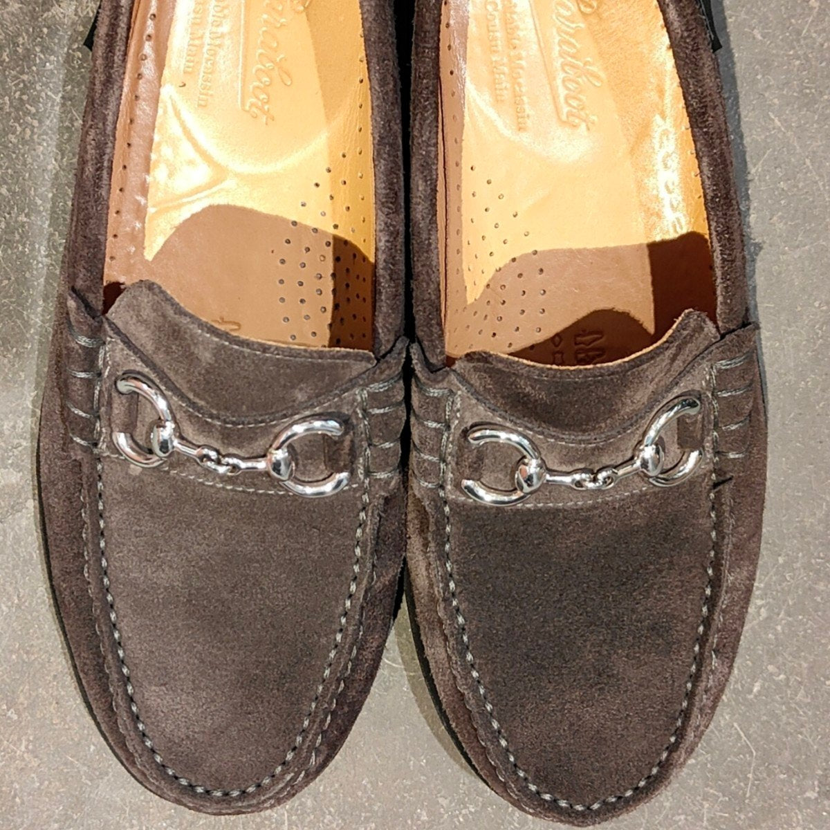 美品【PARABOOT】パラブーツ コロー ビットローファー スエード ダークグレー サイズ UK6.5