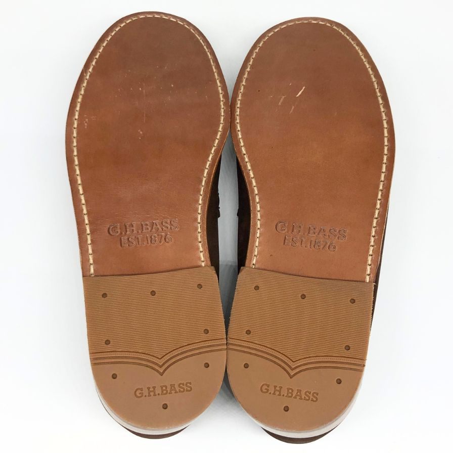 新品未使用 【G.H.Bass&Co. 】 ジーエイチバス 11082 ラーソン ローファー ヌバック ブラウン サイズ US7.5