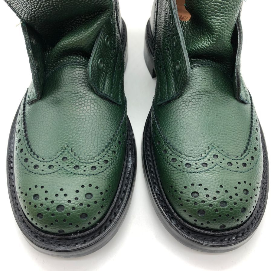 【オンライン限定】【Tricker’ｓ】トリッカーズ カントリーブーツ ストウ ウイングチップ 5634 メンズ グリーン サイズ 7ハーフ