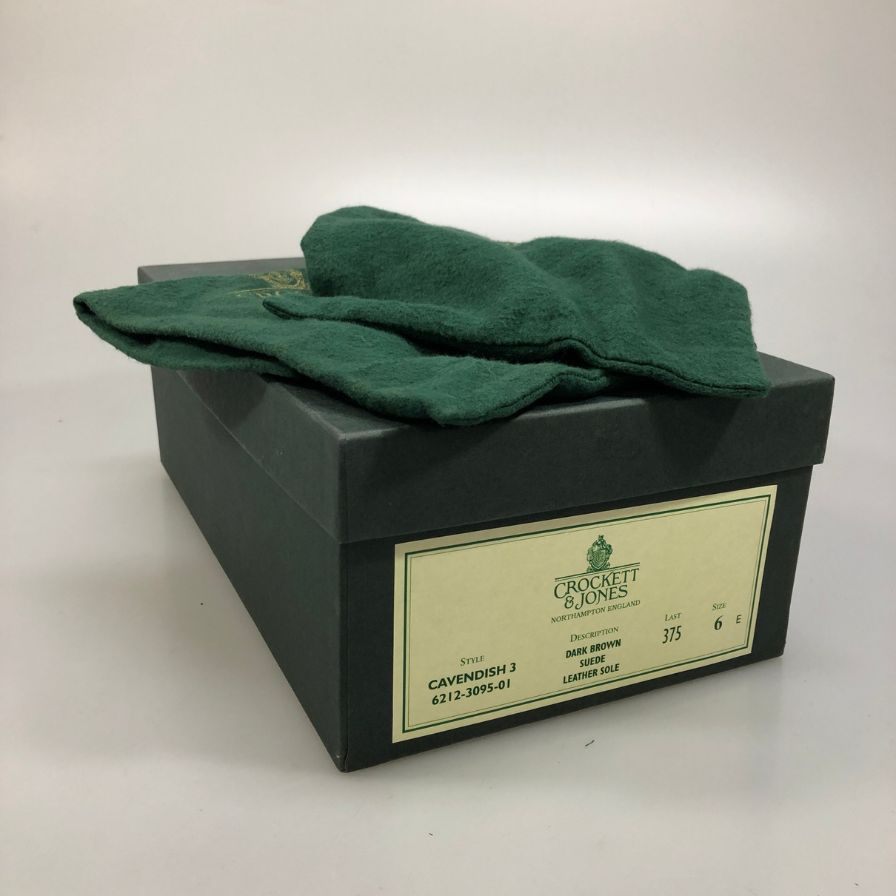 【CROCKETT&JONES】クロケット&ジョーンズ  ローファー スエード ブラウン（茶系） サイズ 6E ラスト
