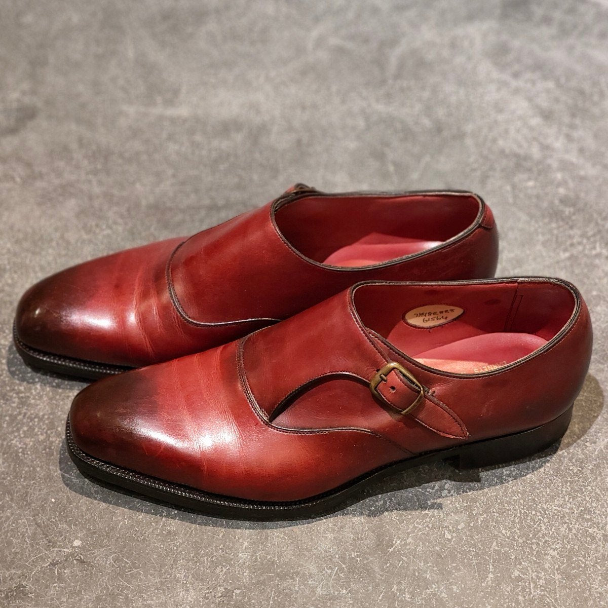 EDWARD GREEN オウンドル　UK8E ダークバーガンディバーニーズ別注 EDWARD GREEN】エドワードグリーン OUNDLE オウンドル バーニーズ