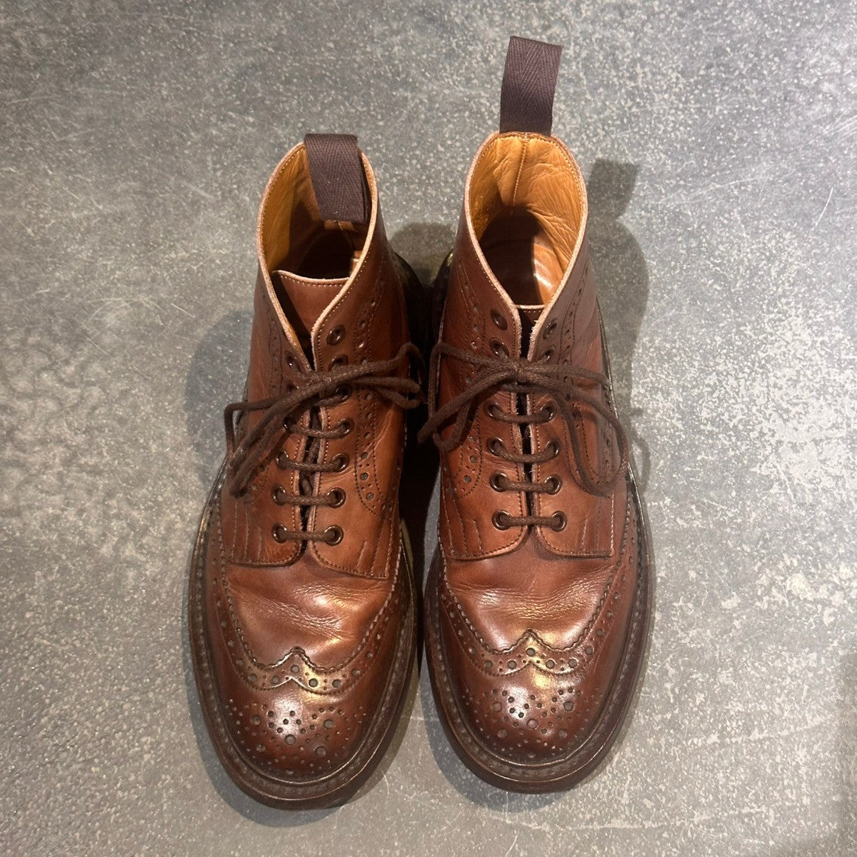 【Tricker’s】トリッカーズ M2508 カントリーブーツ カーフ ダークブラウン サイズUK6