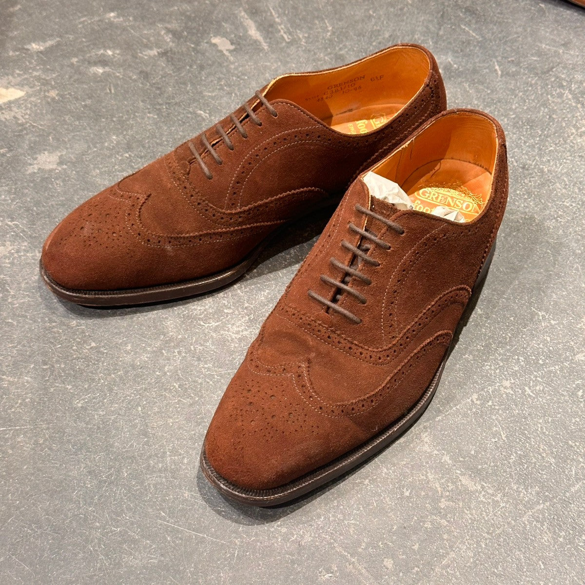 【オンライン限定】【GRENSON】グレンソン 6381 フルブローグ スエード サイズUK6.5F