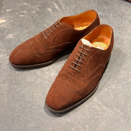 【GRENSON】グレンソン 6381 フルブローグ スエード サイズUK6.5F