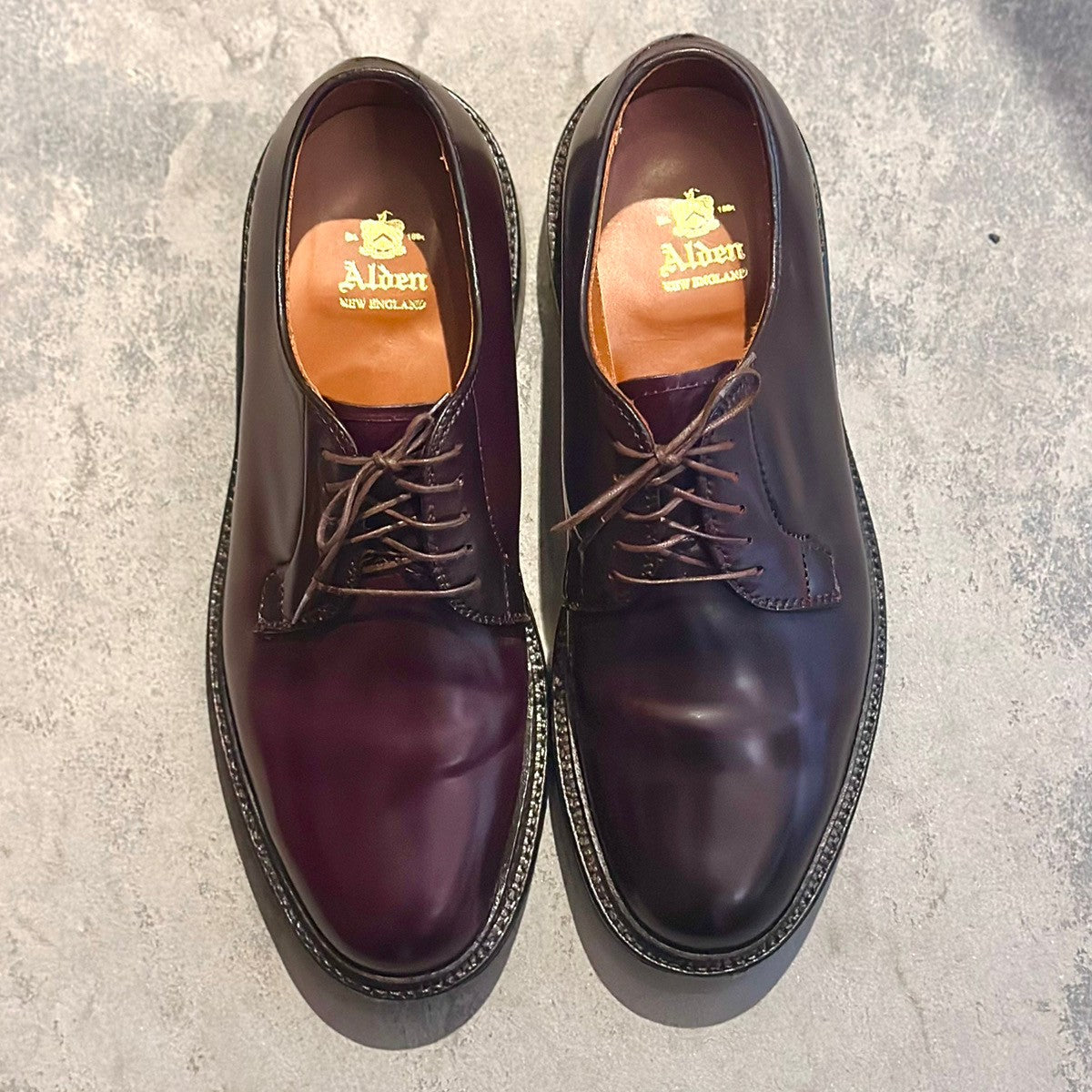 美品　alden 990 オールデン　コードバン　size8.5D バーガンディ ALDENオールデン990 サイズ8.5