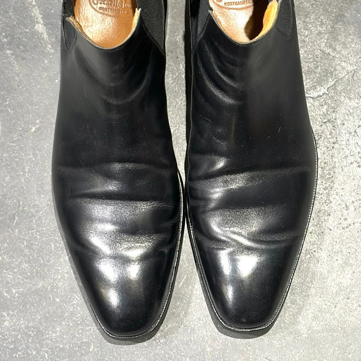 美品【CROCKETT&JONES】クロケット&ジョーンズ COWDRAY カウドレイ サイドゴアブーツ カーフ ブラック サイズUk8.5D 337ラスト